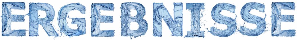 Buchstaben aus Wasser formen das Wort: Ergebnisse